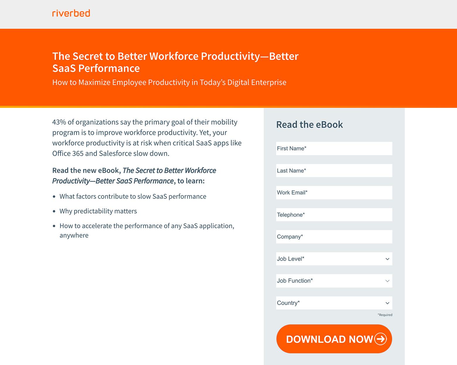 the best landing page examples don’t include overly long forms