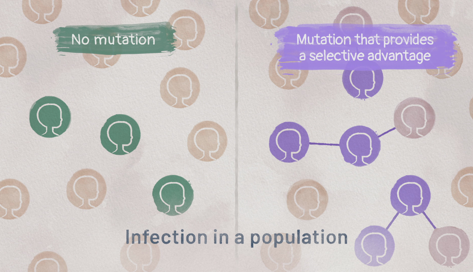 This is a screenshot from an AXS Studio video that explains SARS-CoV-2 biology infection.