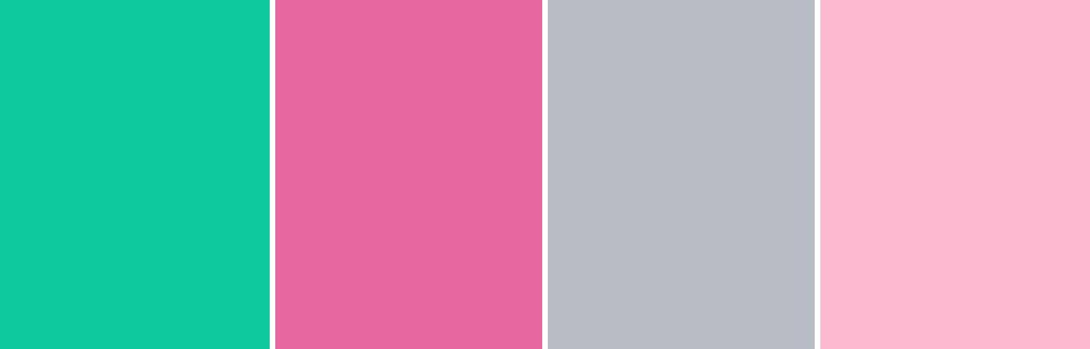 Color of the year 2020 with shades of pink and gray