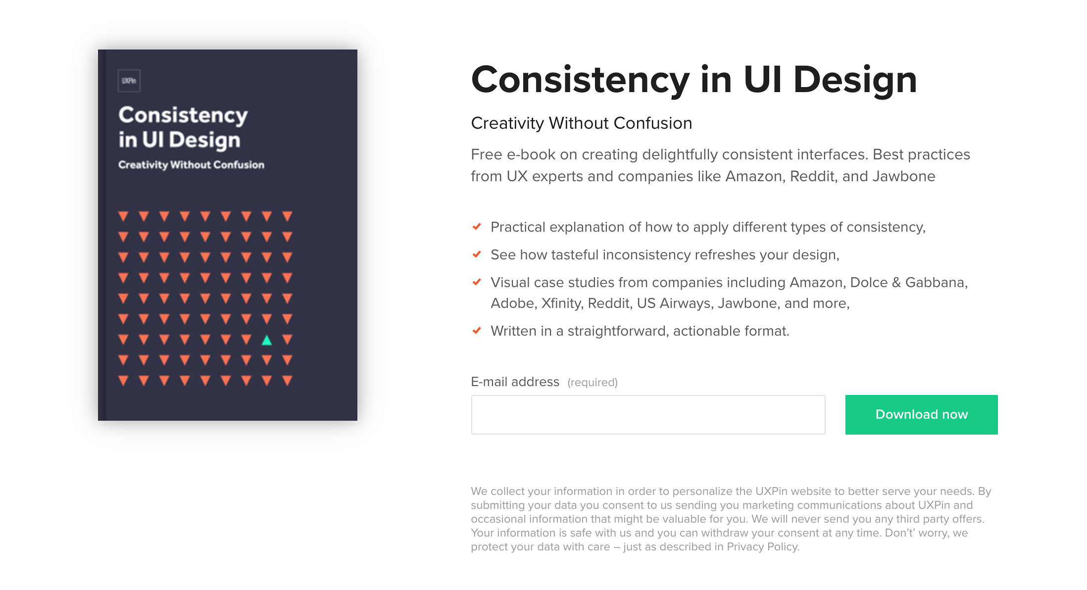 Another high-converting landing page using a free eBook download incentive