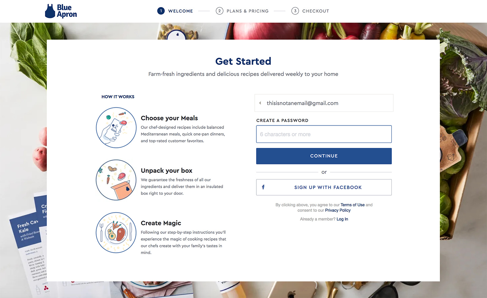 Landing pages that convert provide easy signups