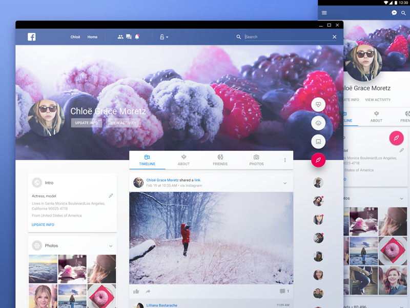Profile and Messenger