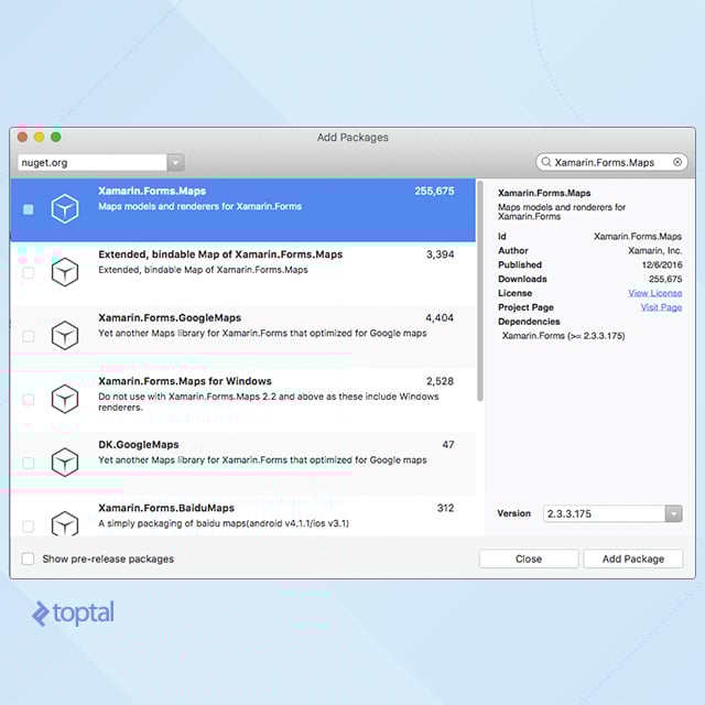 Install Xamarin.Forms.Maps