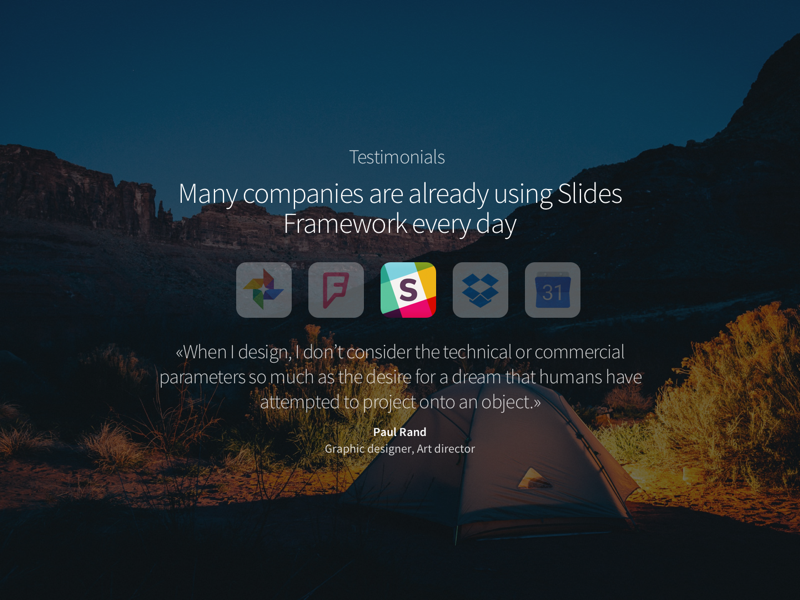 Testimonial page design