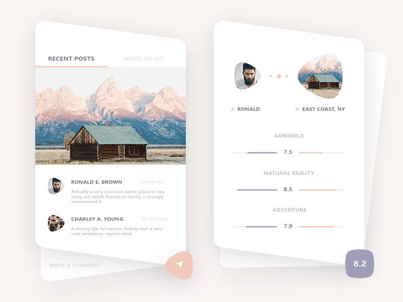 Testimonial page design