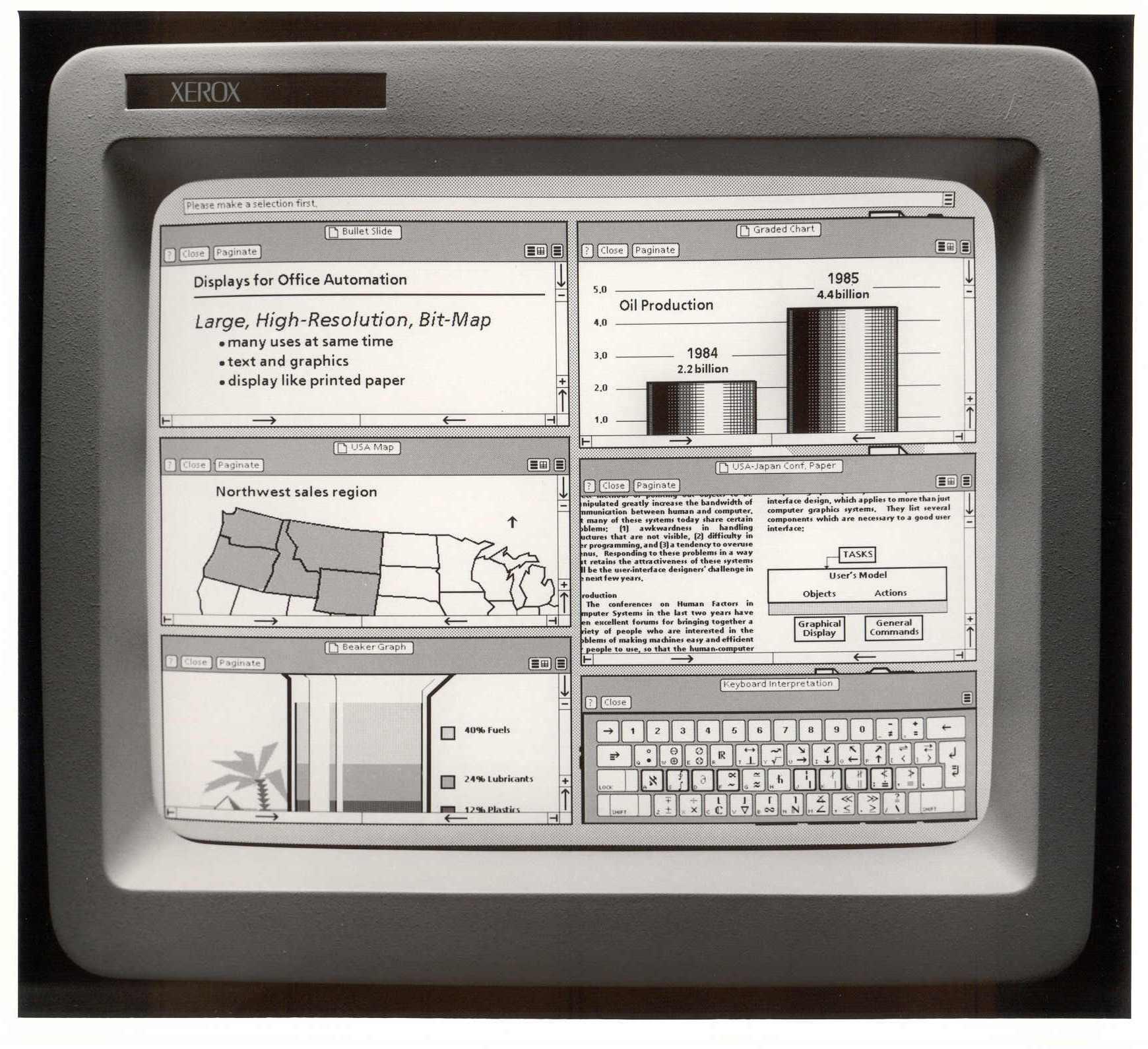Anticipatory Design-Xerox star workstation one of the first GUIs