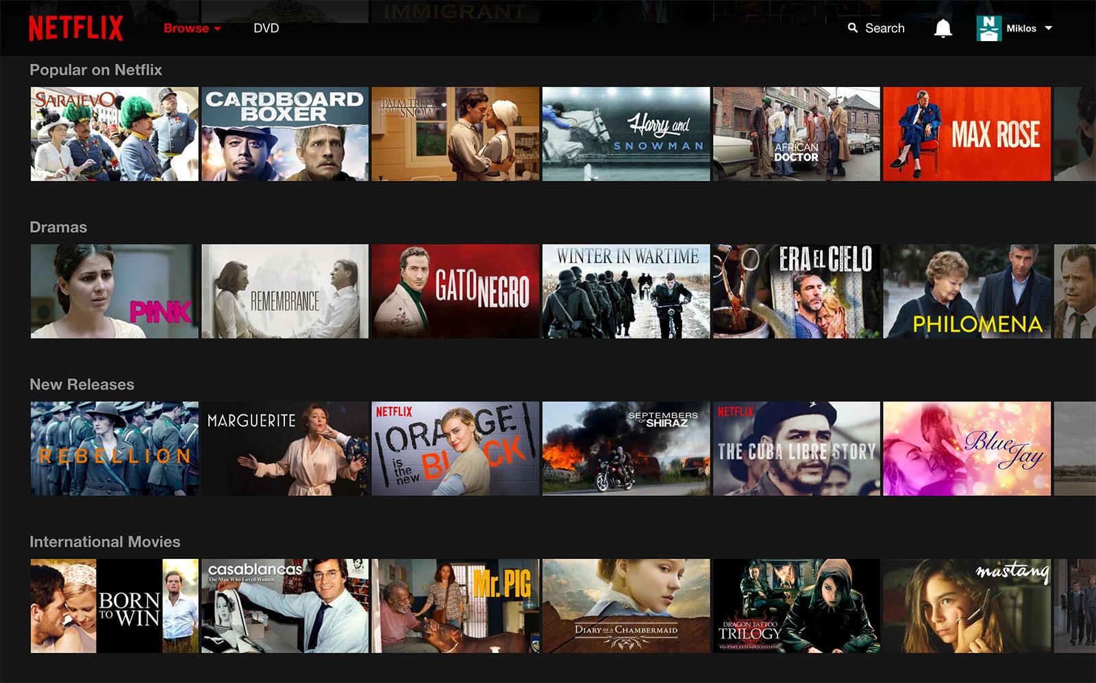 Netlfix UI personalization to boost user experience