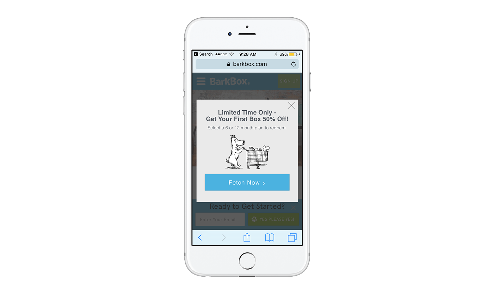 Image of a pop-up example