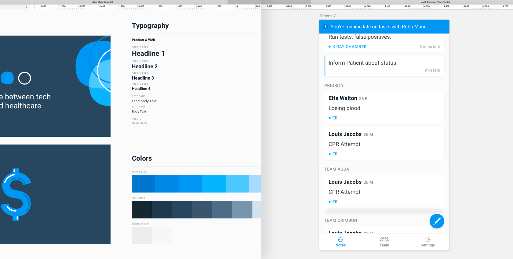 Working on a styleguide simultaneously in Sketch