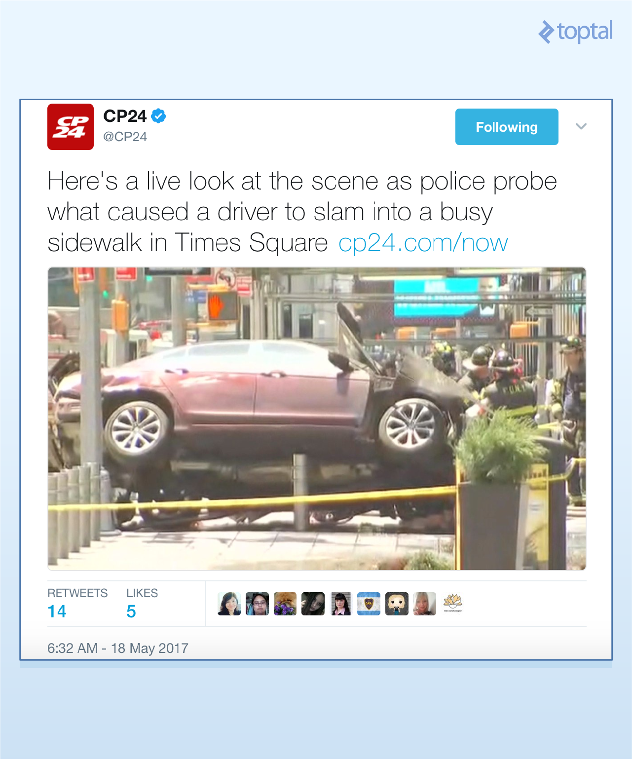 Tweet that the first link of the previous picture linked to