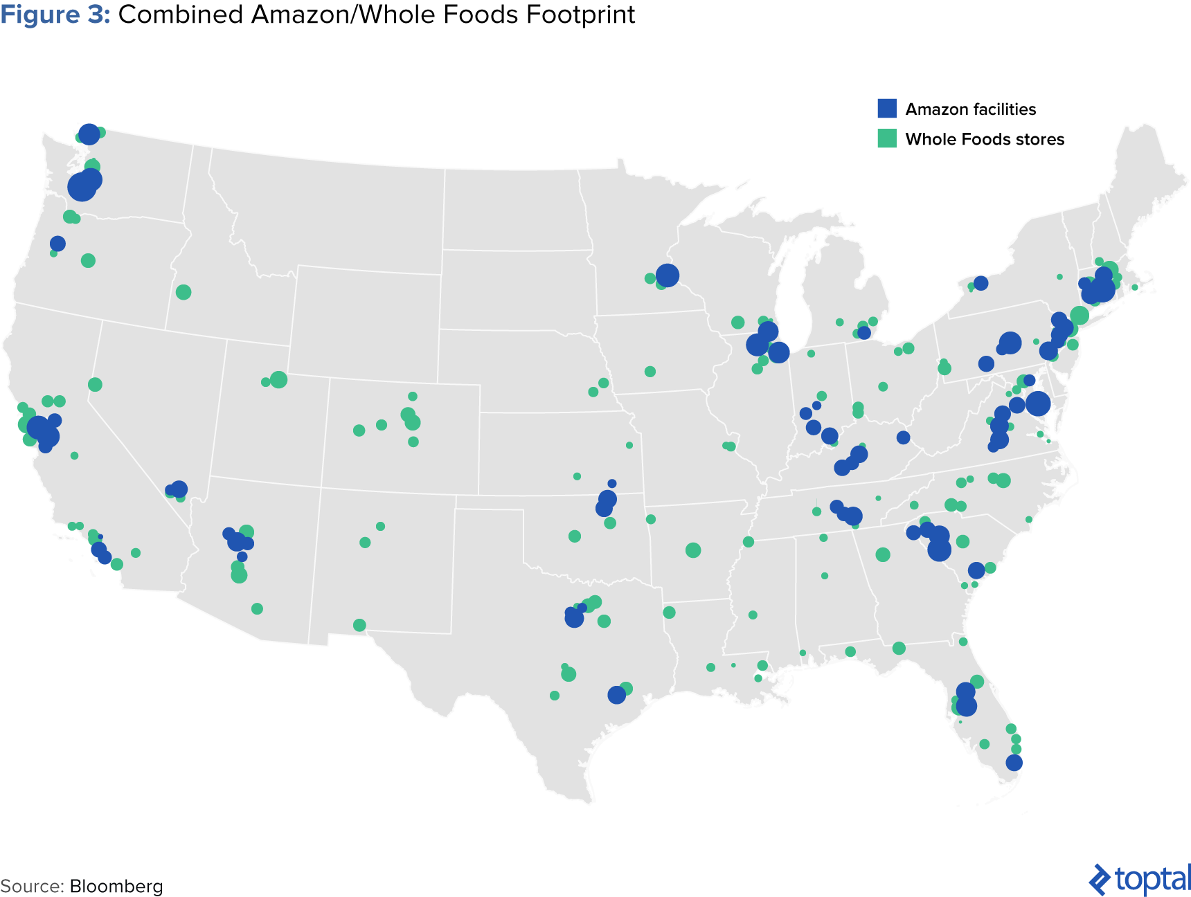 Figure 3: Combined Amazon/Whole Foods Footprint