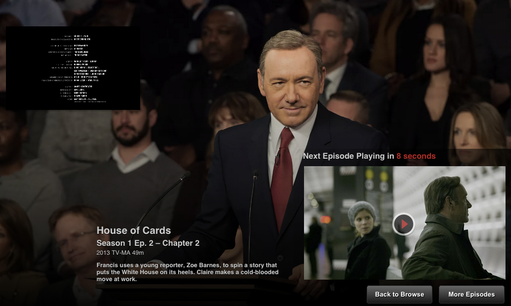 Netflix TV UI design