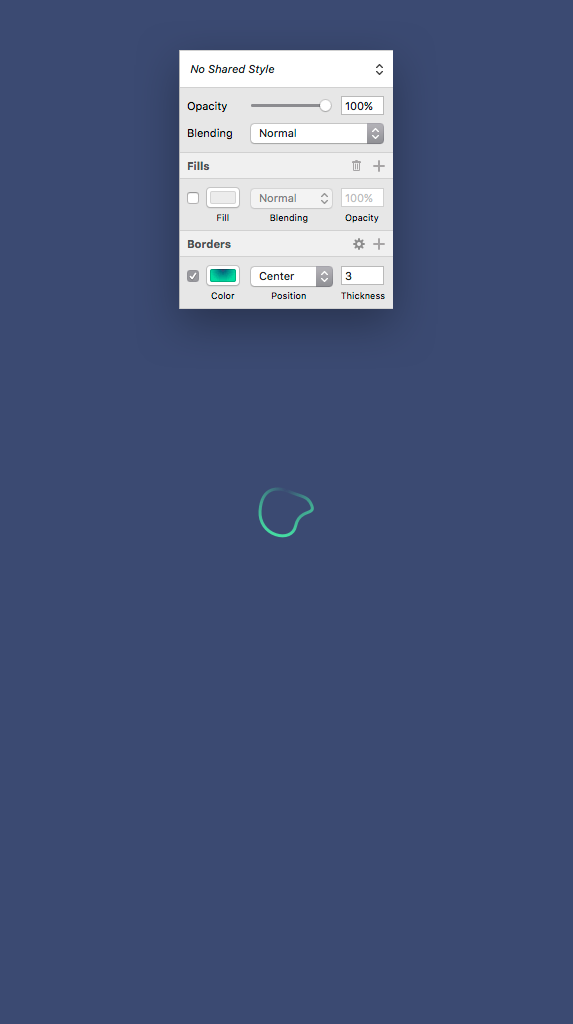 Sketch shape settings