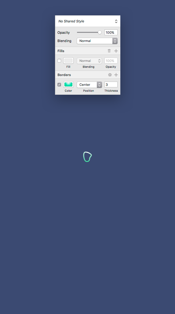 Sketch shape settings