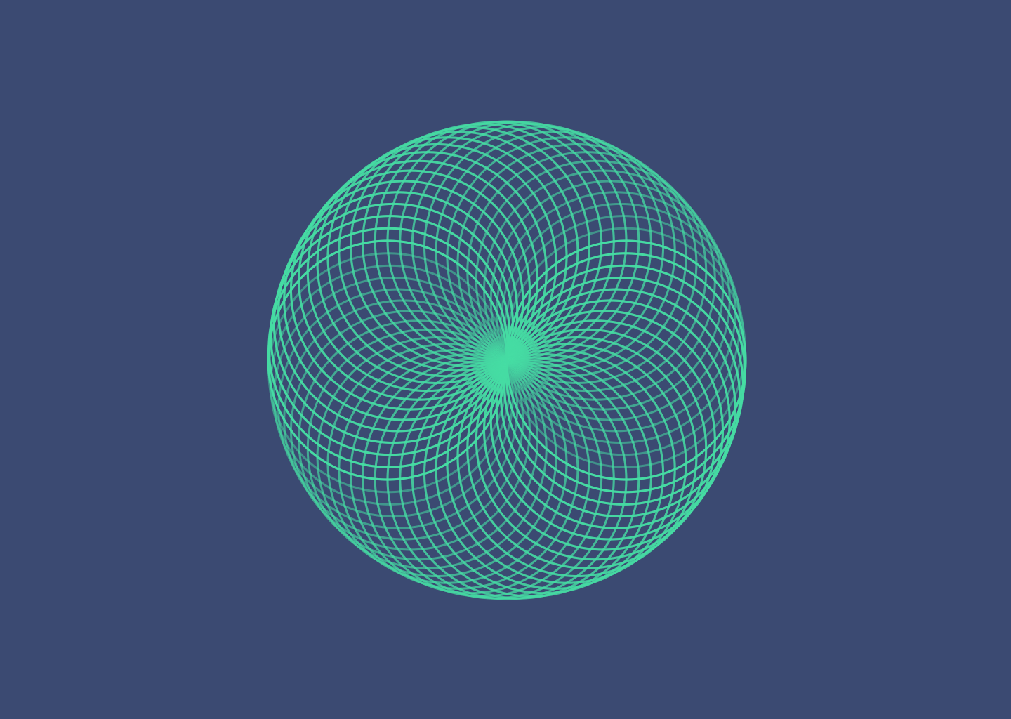 Almost Death Star illustrated with Sketch and Looper