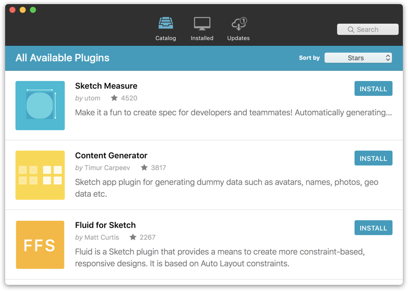 One of the best Sketch Plugin Manager plugin