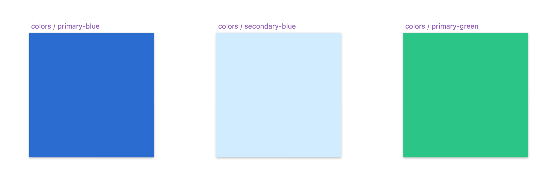 color rectangles as symbols