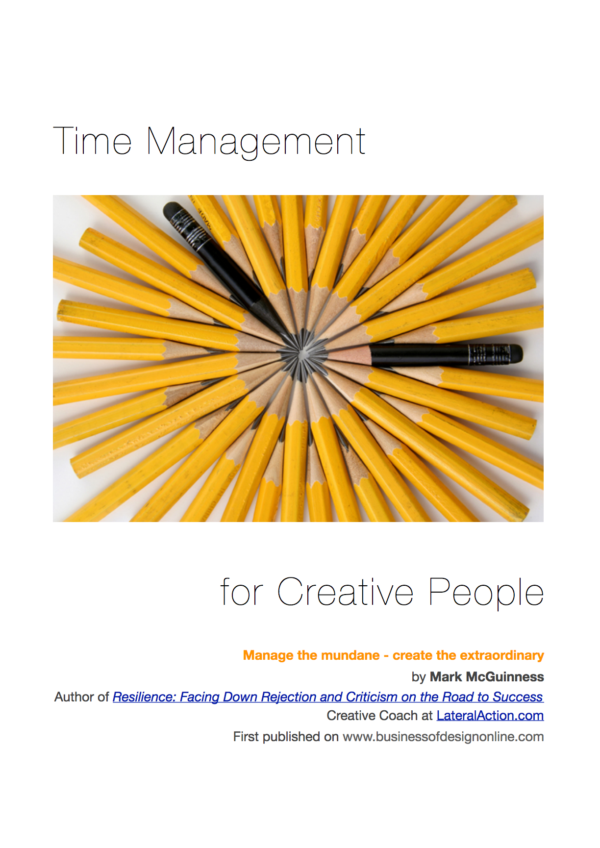 Time Management for Creative People — Mark McGuinness