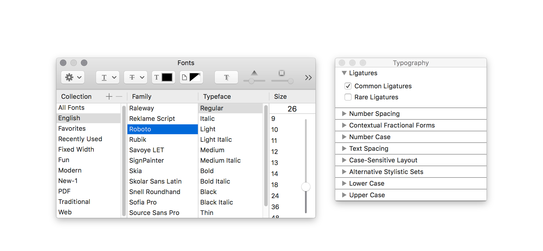 Working with Characters and Typography in Sketch