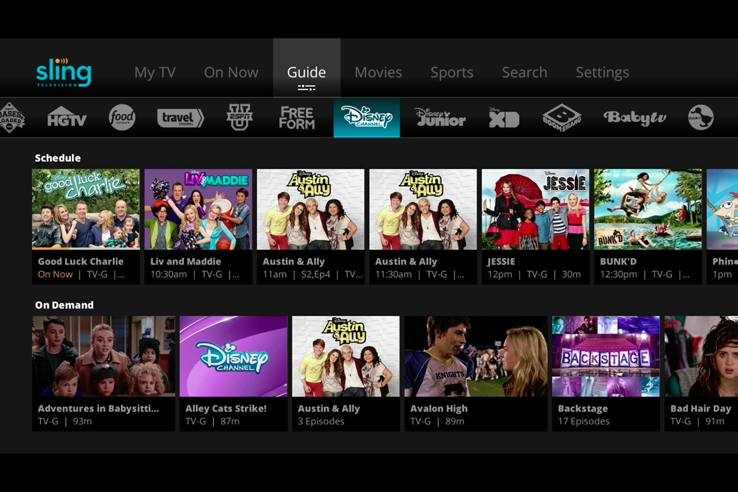 A TV interface seemingly designed to cause anxiety