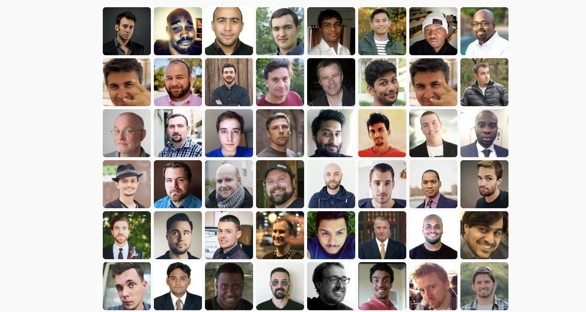 User avatars from Random User API