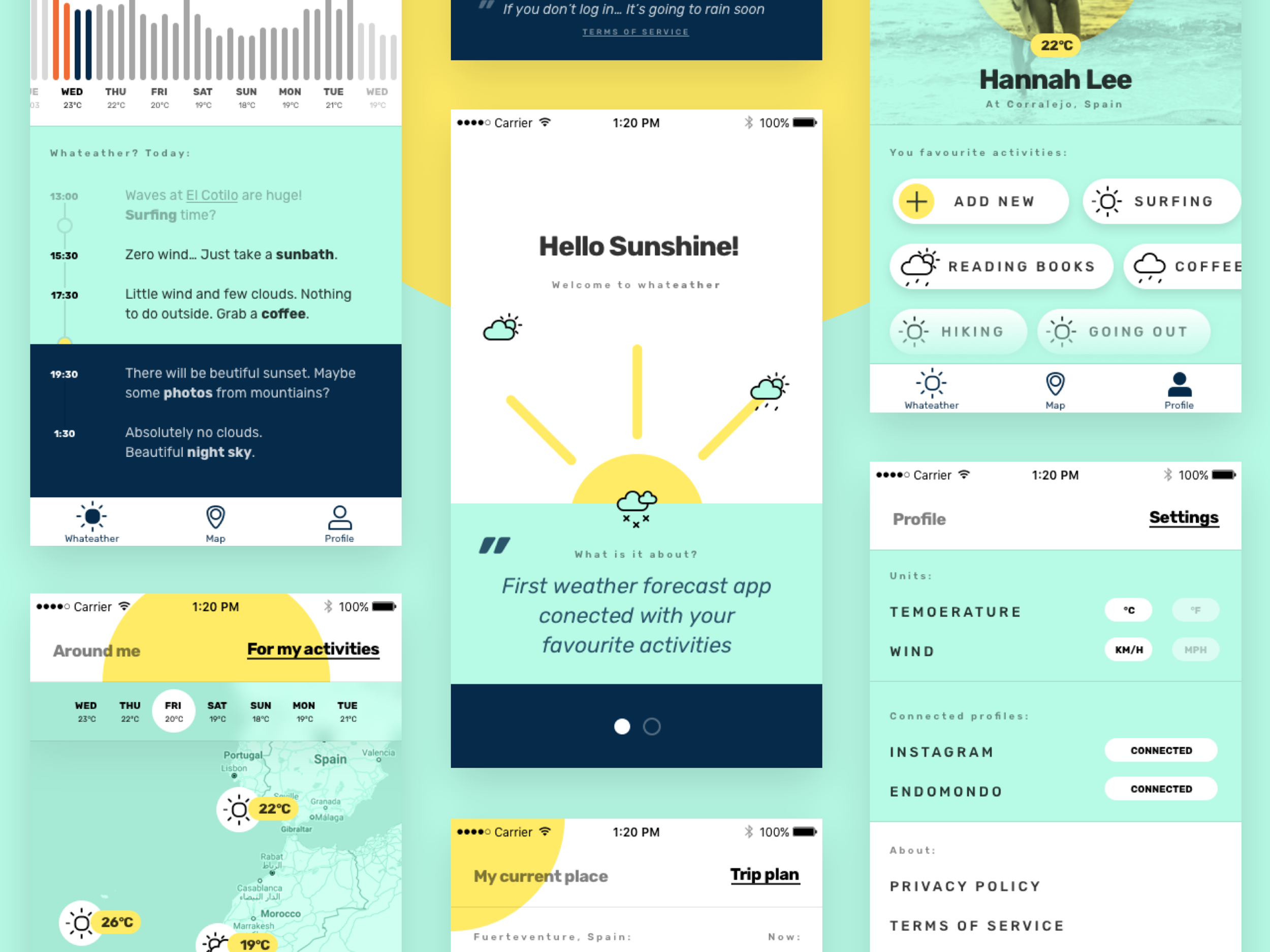 Weather forecast app using real data API in Framer