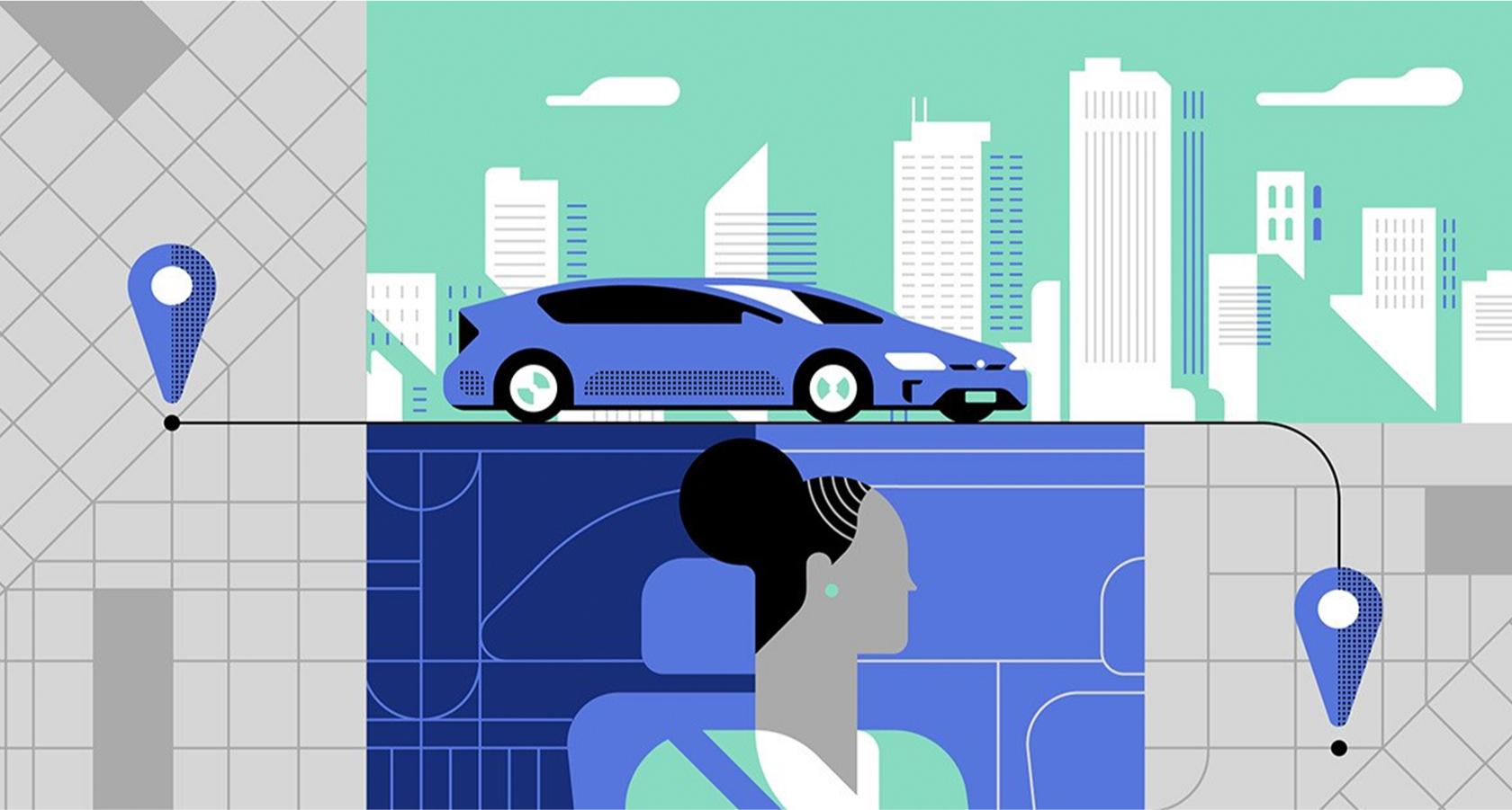 Uber brand illustration map