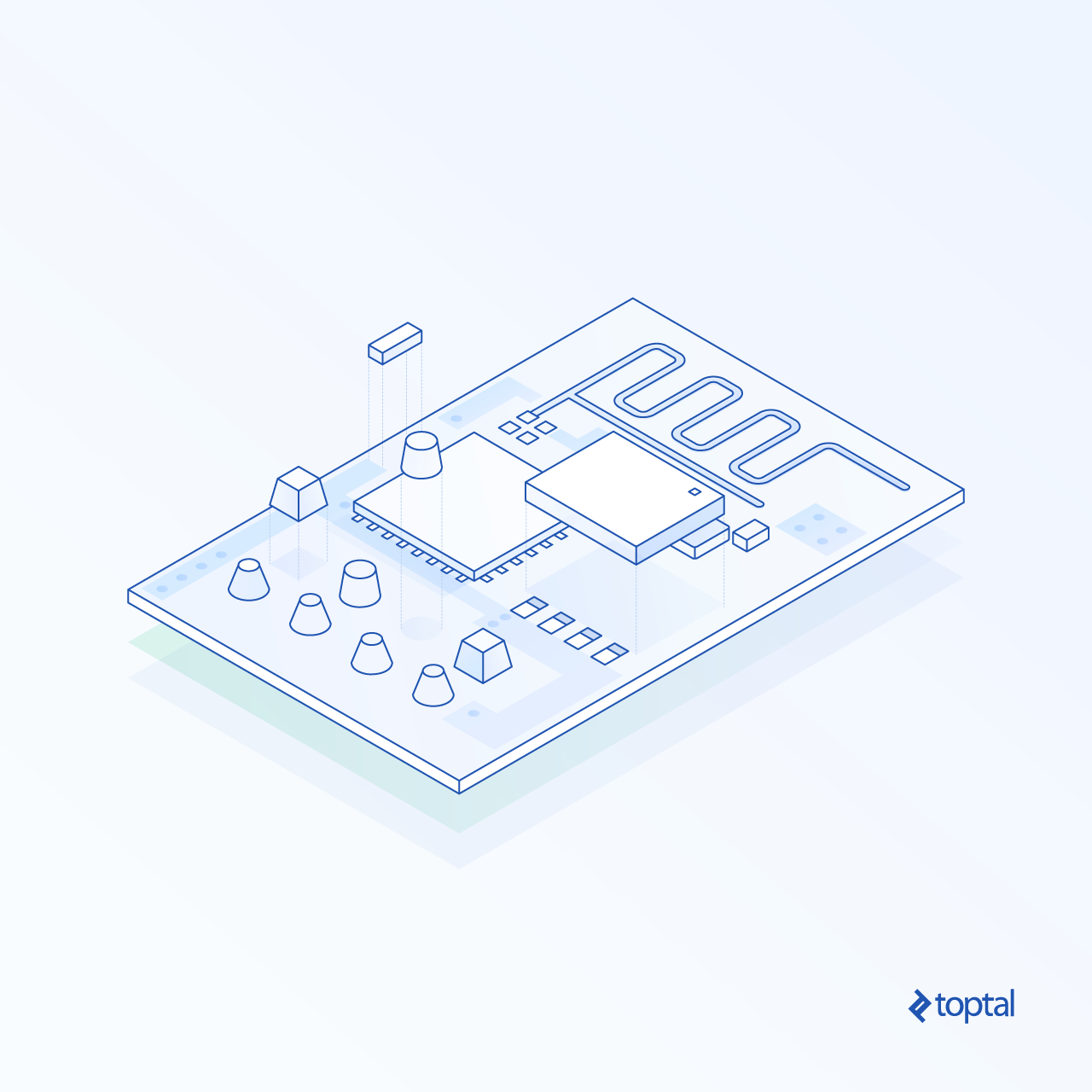 Abstract graphic representation of ESP8266 Arduino tutorial