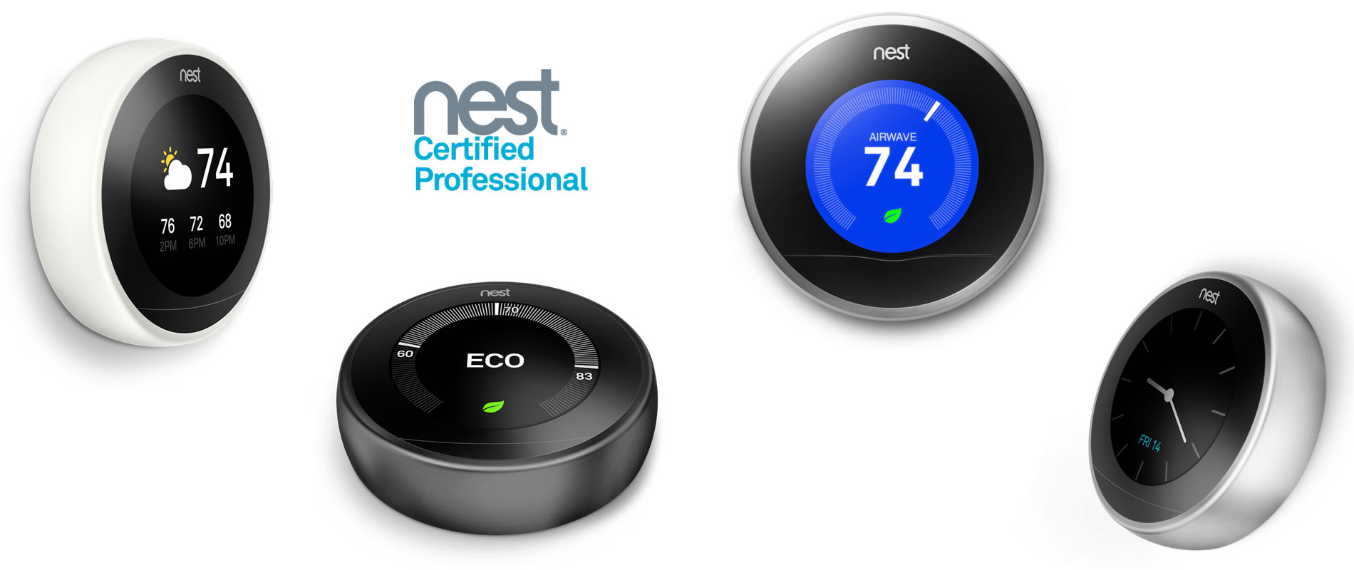 Minimalist design Nest home devices