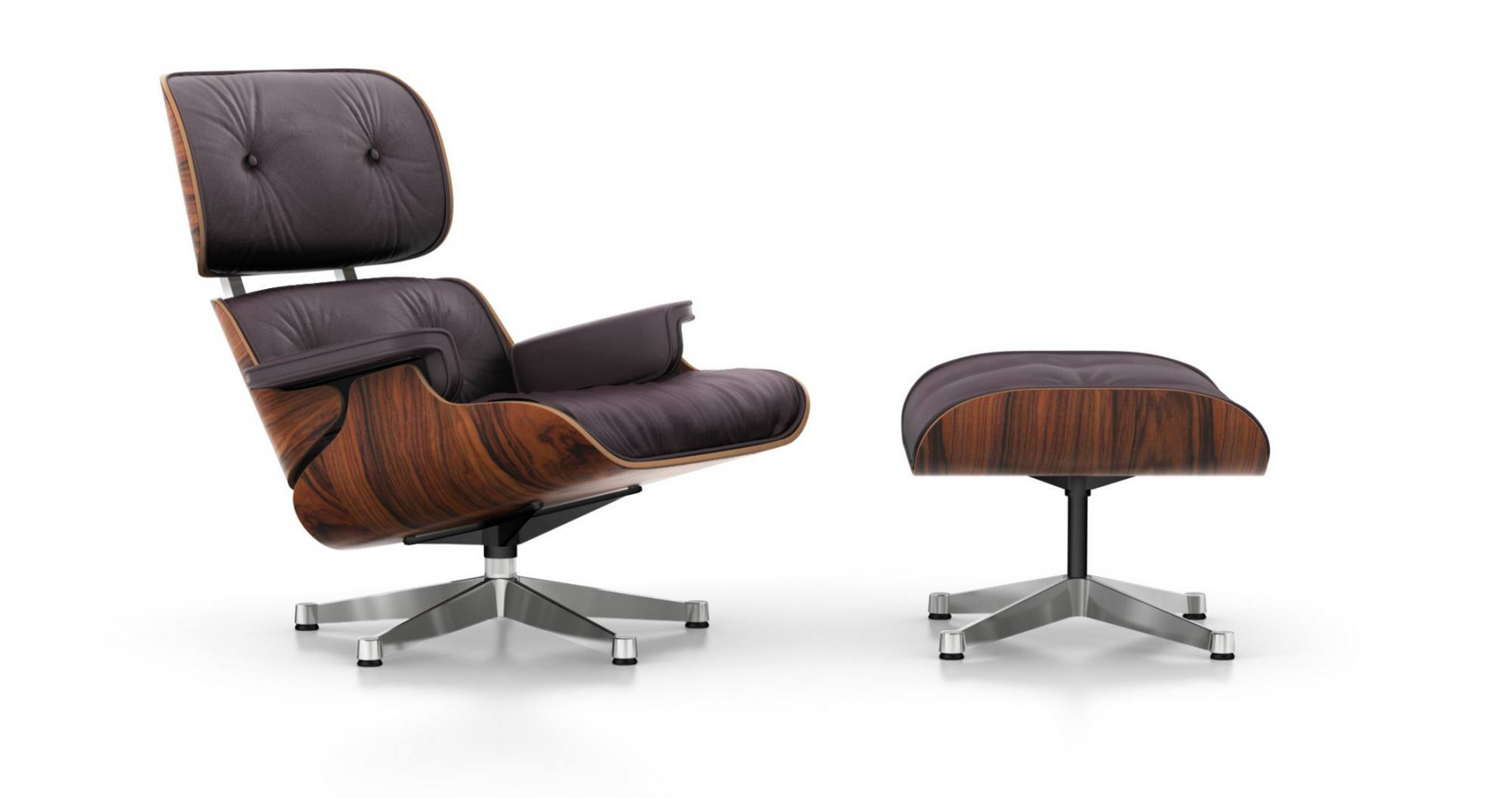 Herman Miller Eames Rosewood 670/671 Lounge Chair and Ottoman minimalist design