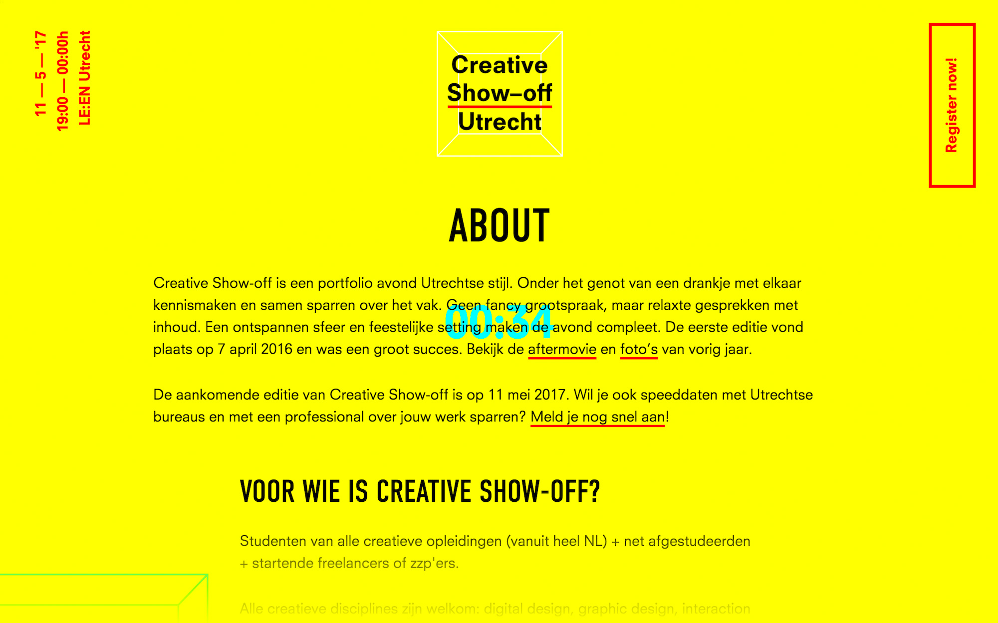 Brutalist website design example