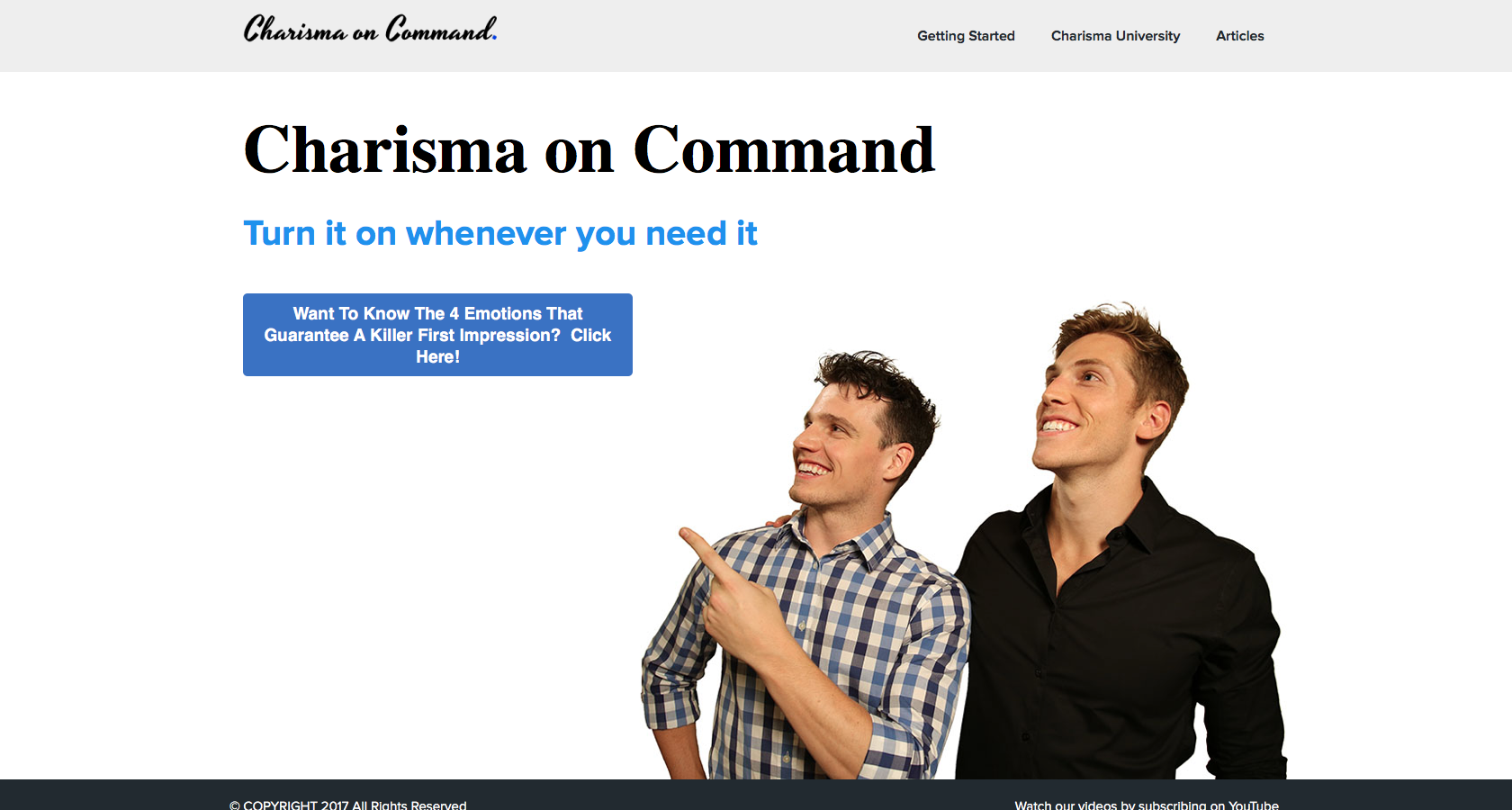 Effective landing page image integration
