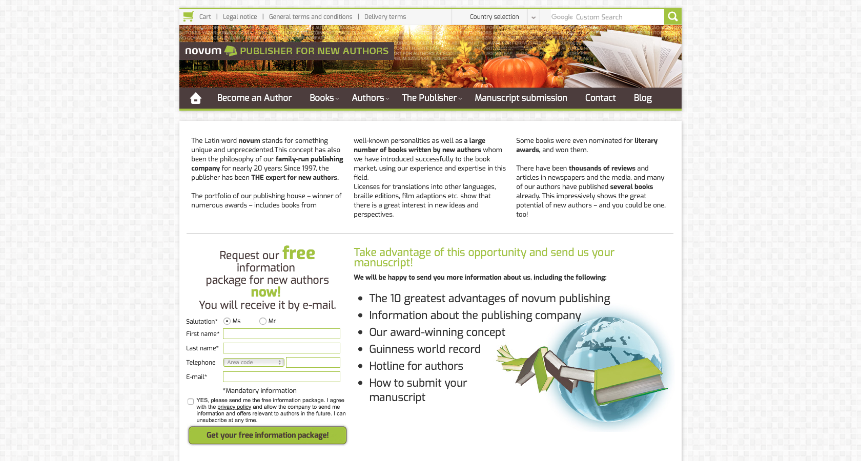 Landing page design that is too complex