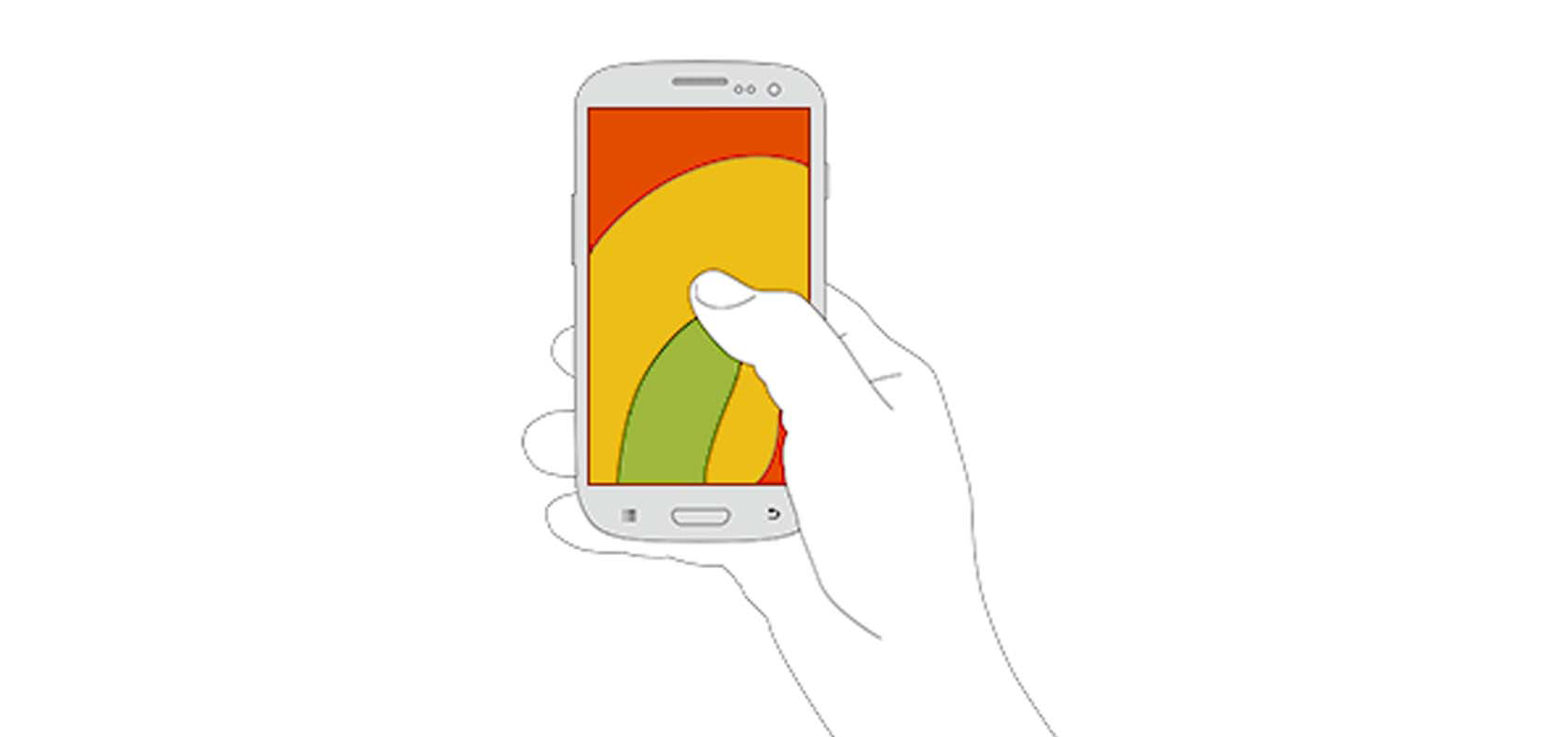 The thumb swipe zone on mobile devices affecting mobile usability