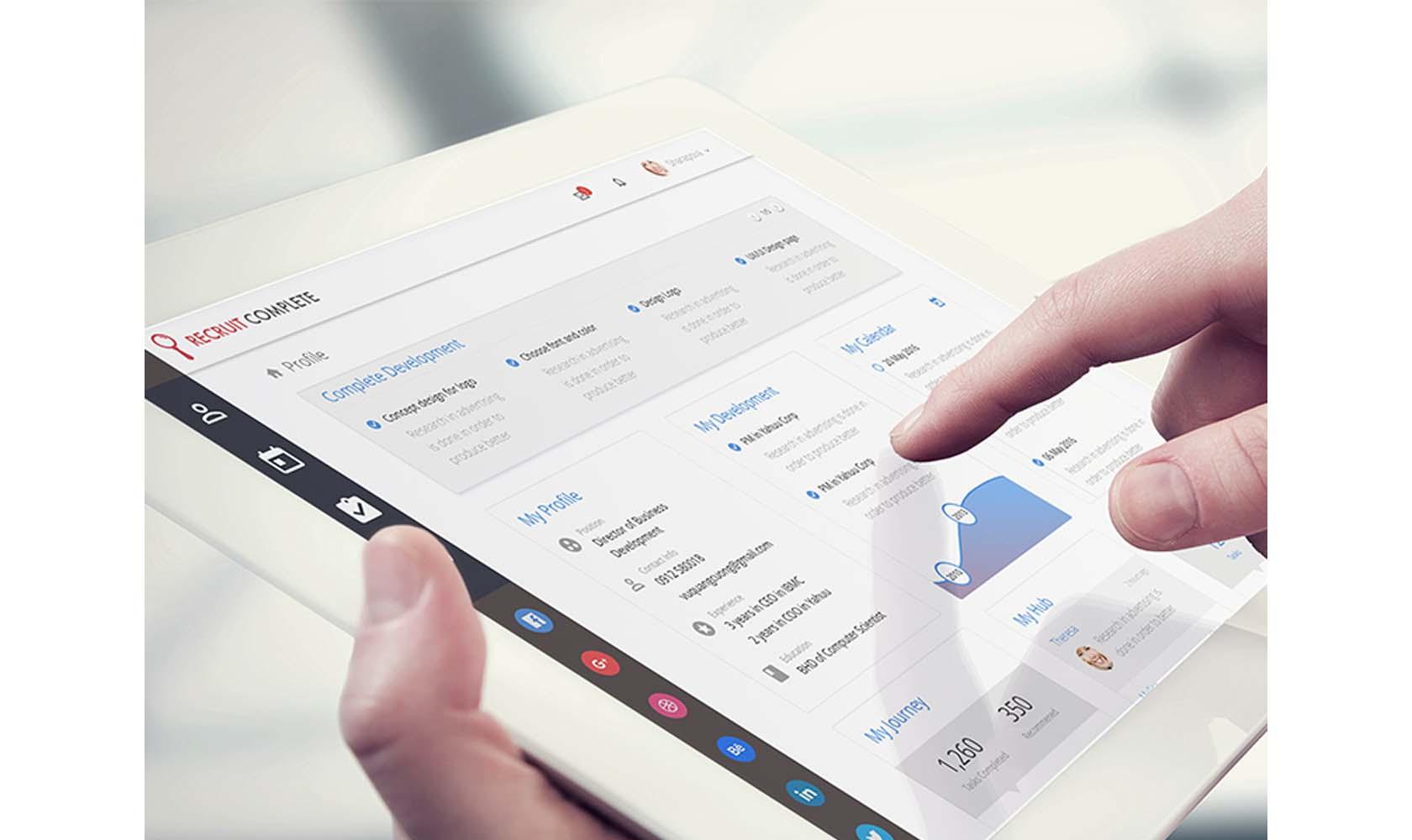 Usabilidad móvil para tabletas: mueva la navegación hacia el lado de la pantalla