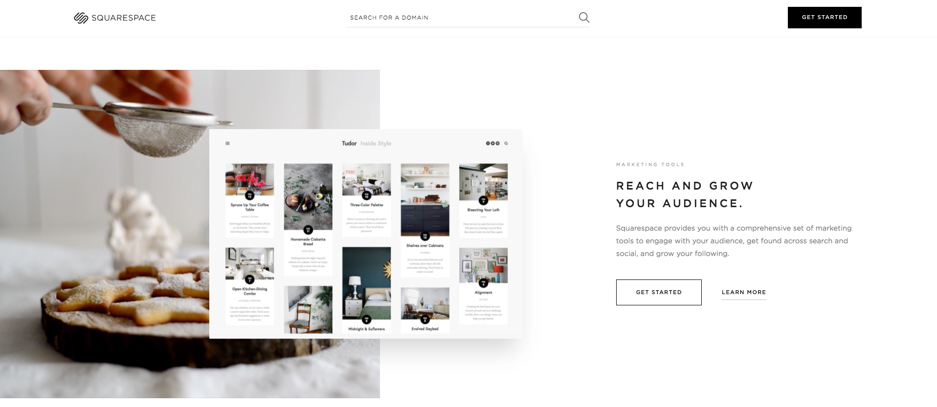 Un creador de sitios web, Squarespace