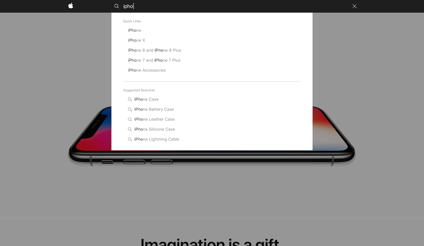 e-commerce search field