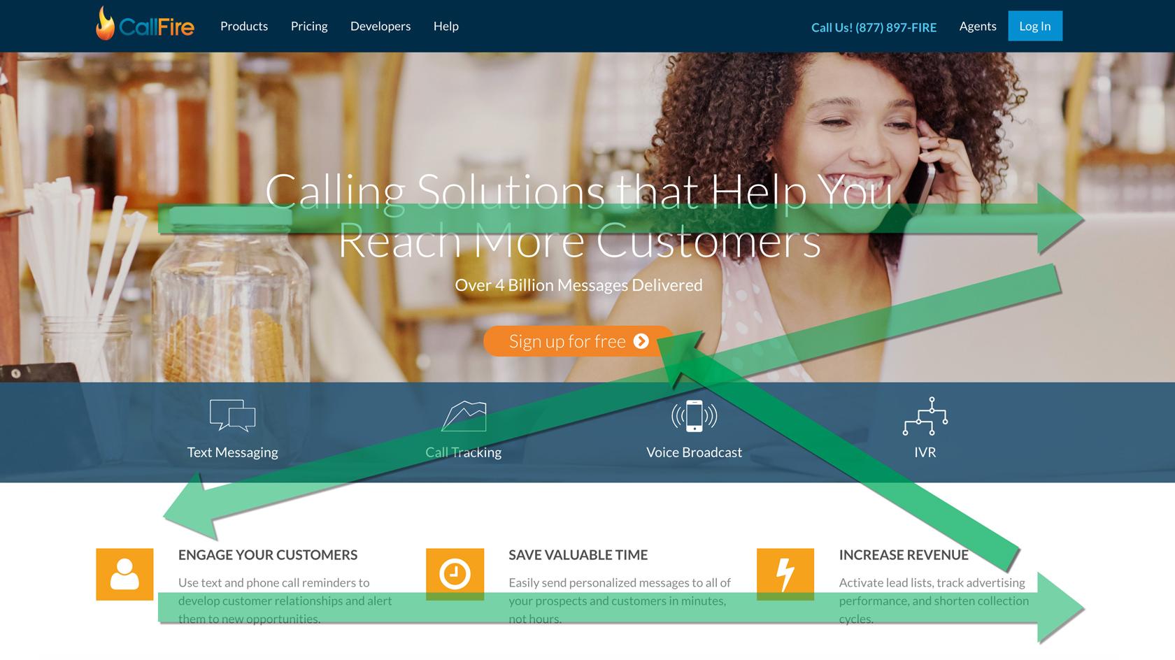 z pattern reading example persuasive design