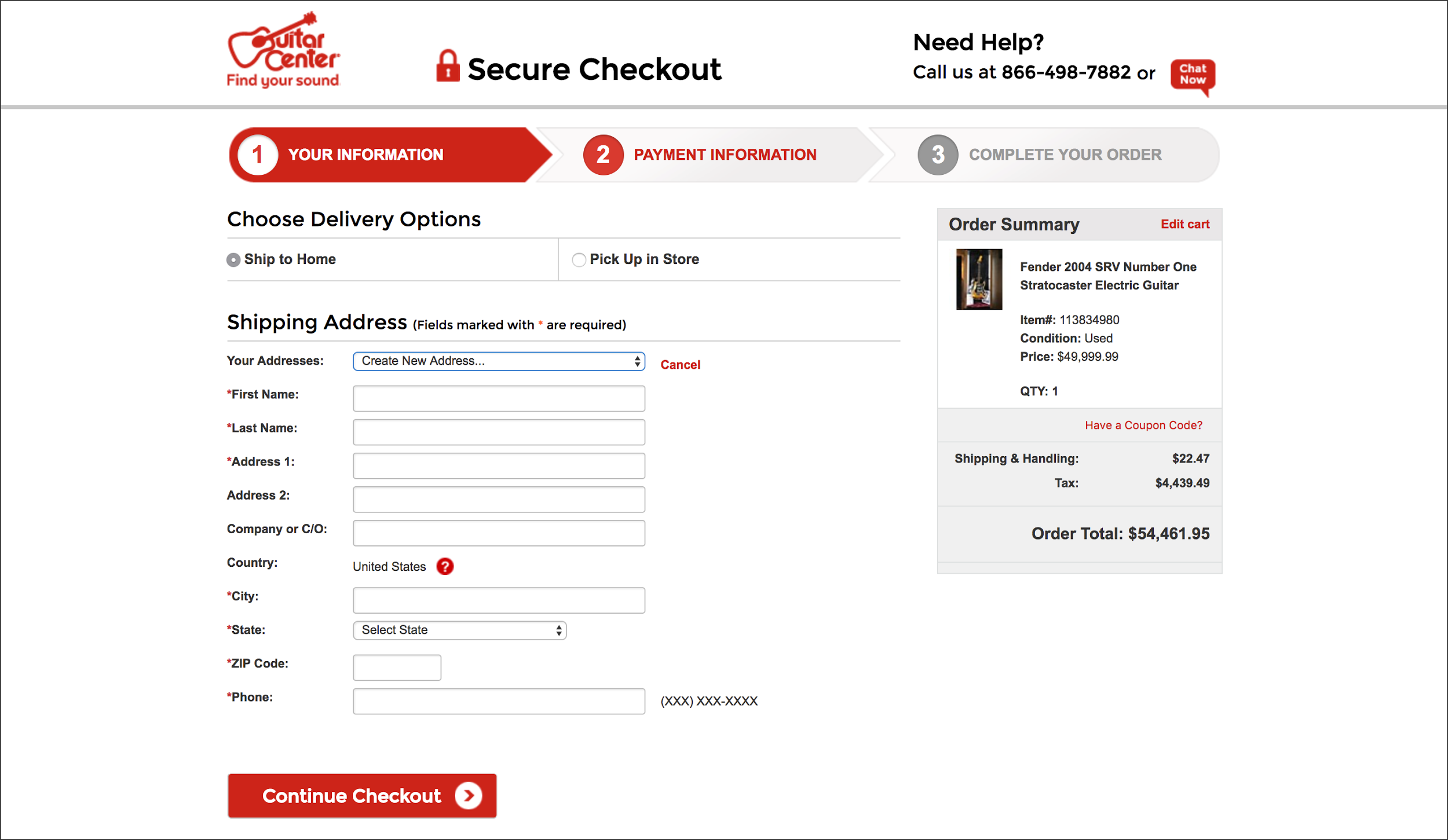 ecommerce checkout anticipatory design