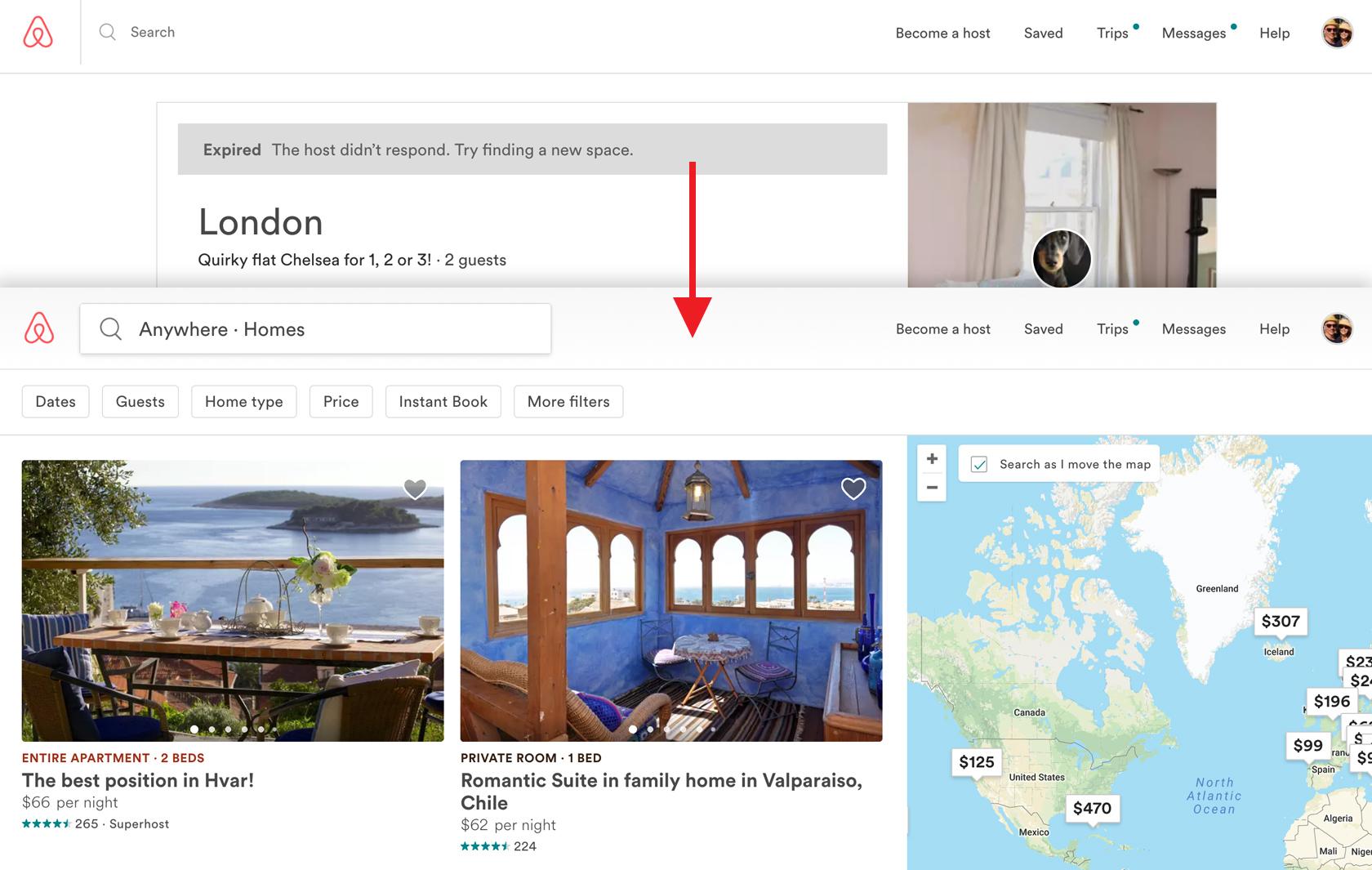 airbnb's lack of basic anticipatory design