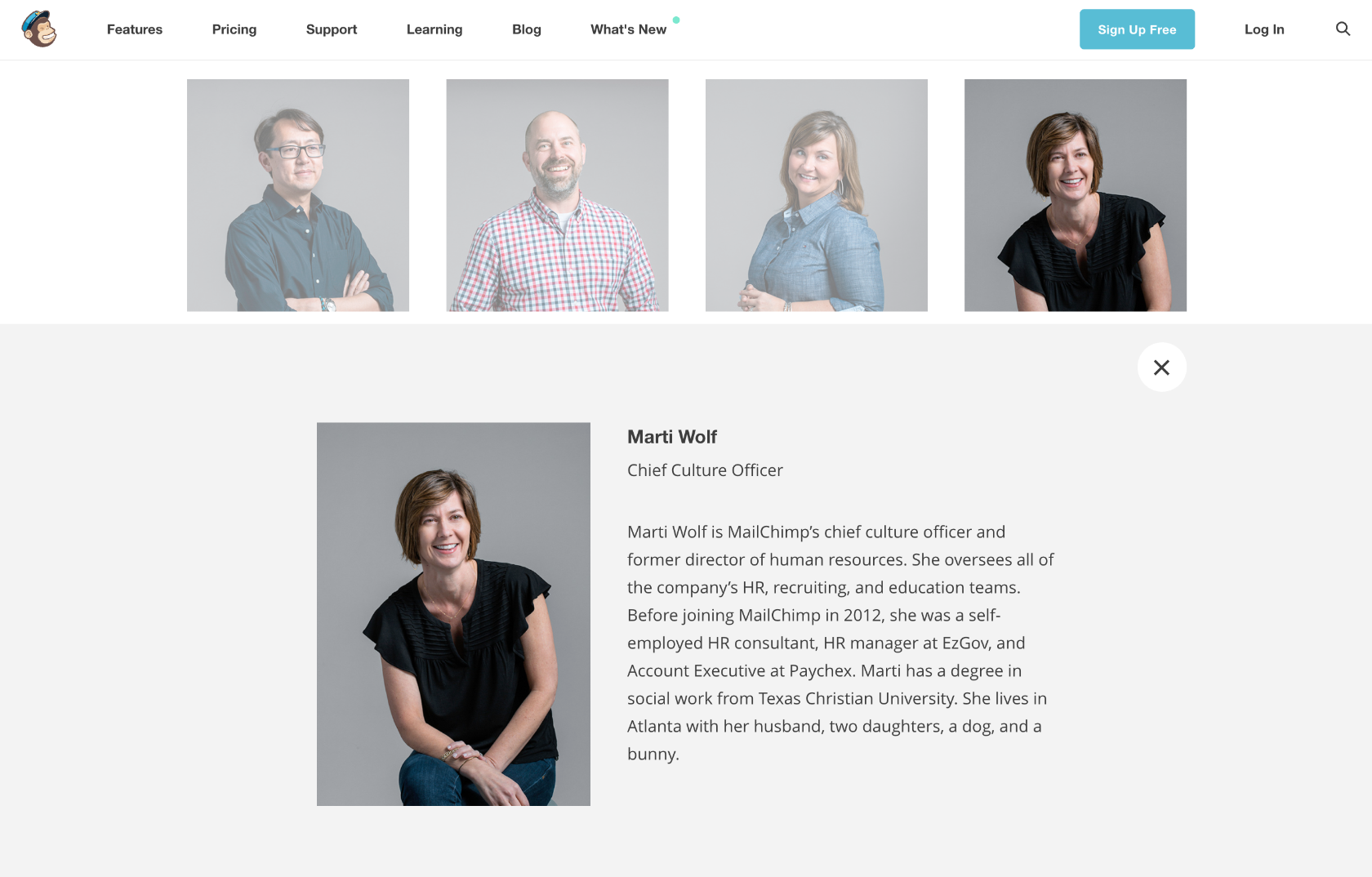 mailchimp using the principle of liking in persuasive design