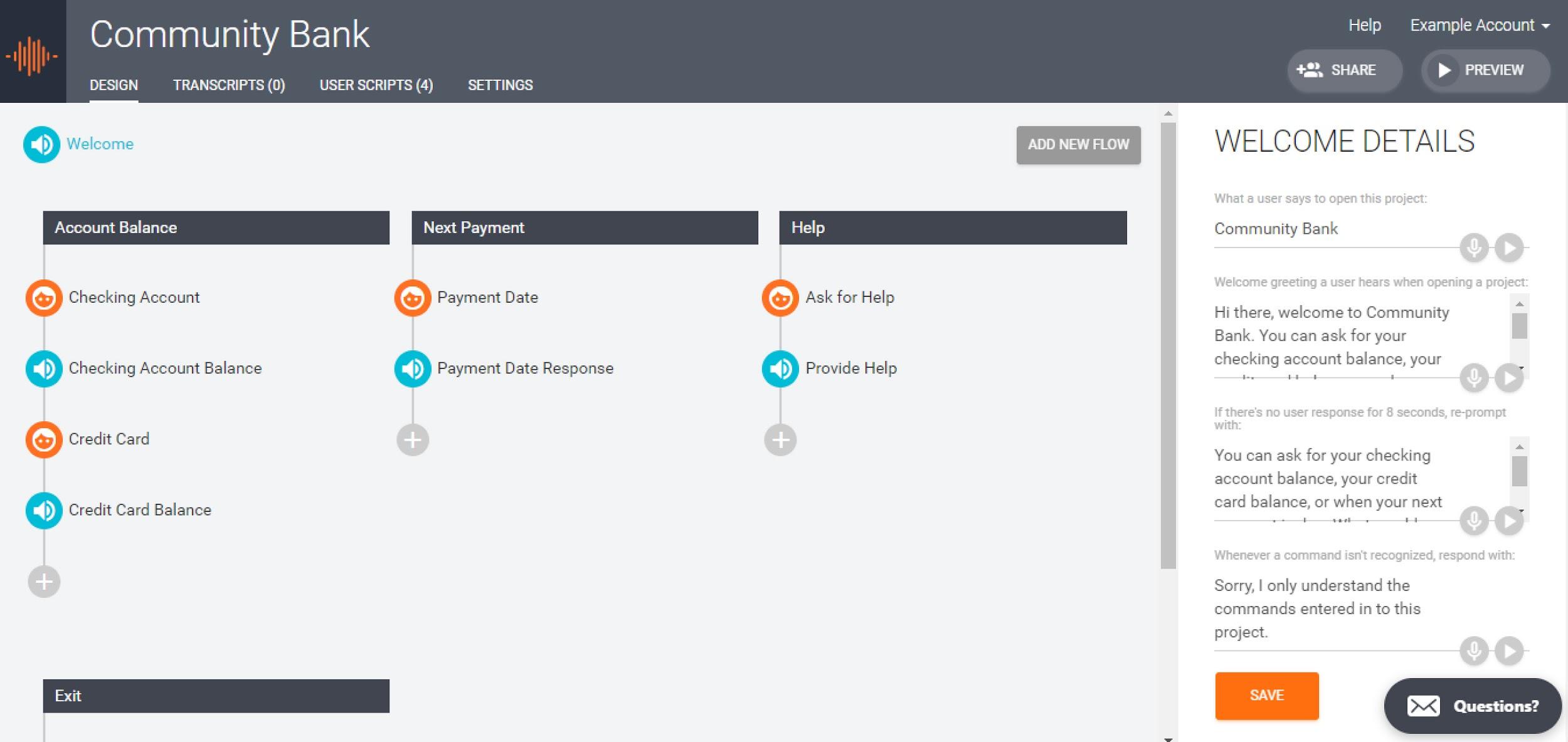 Prototyping VUI apps with Sayspring