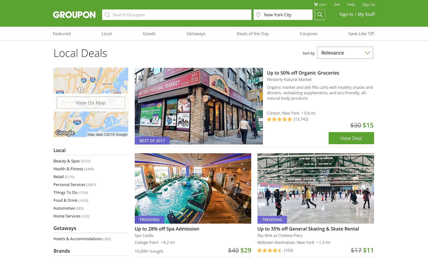 Gamification Design of Groupon's website