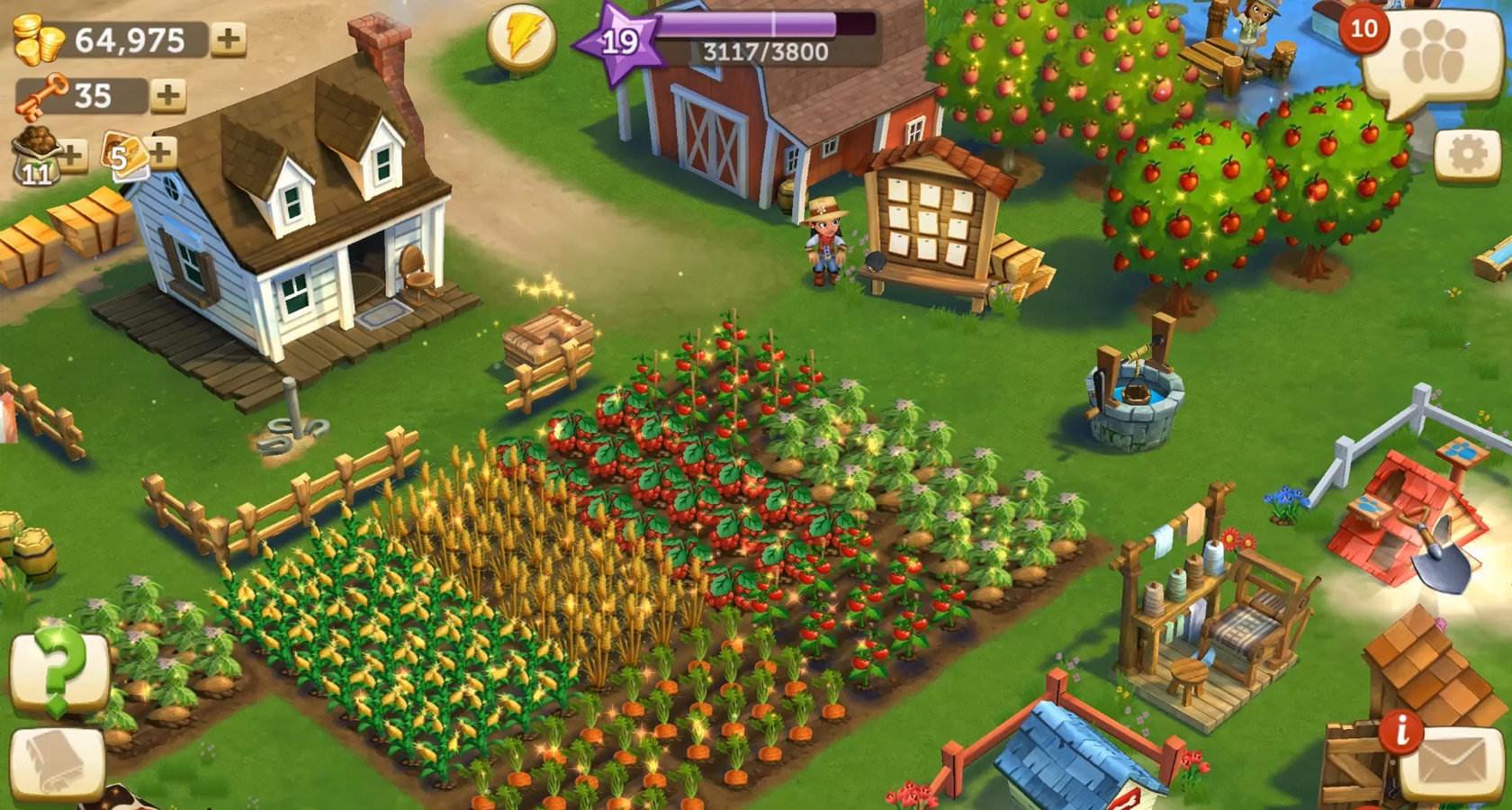 Gamification Design of custom Farmville farms