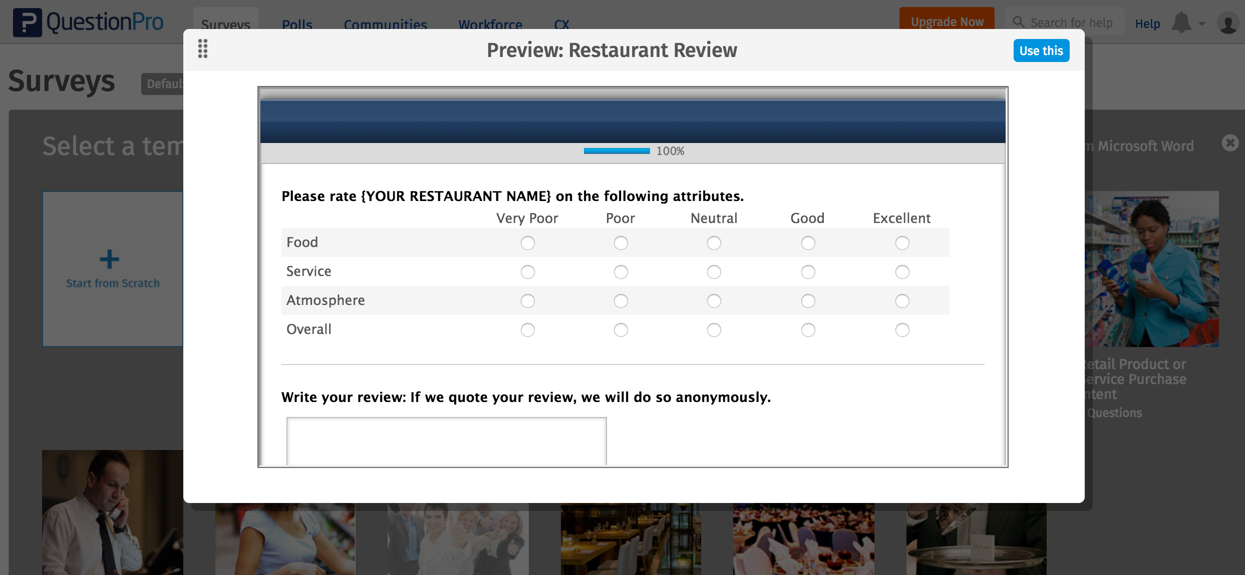 online questionnaires add to good UX research