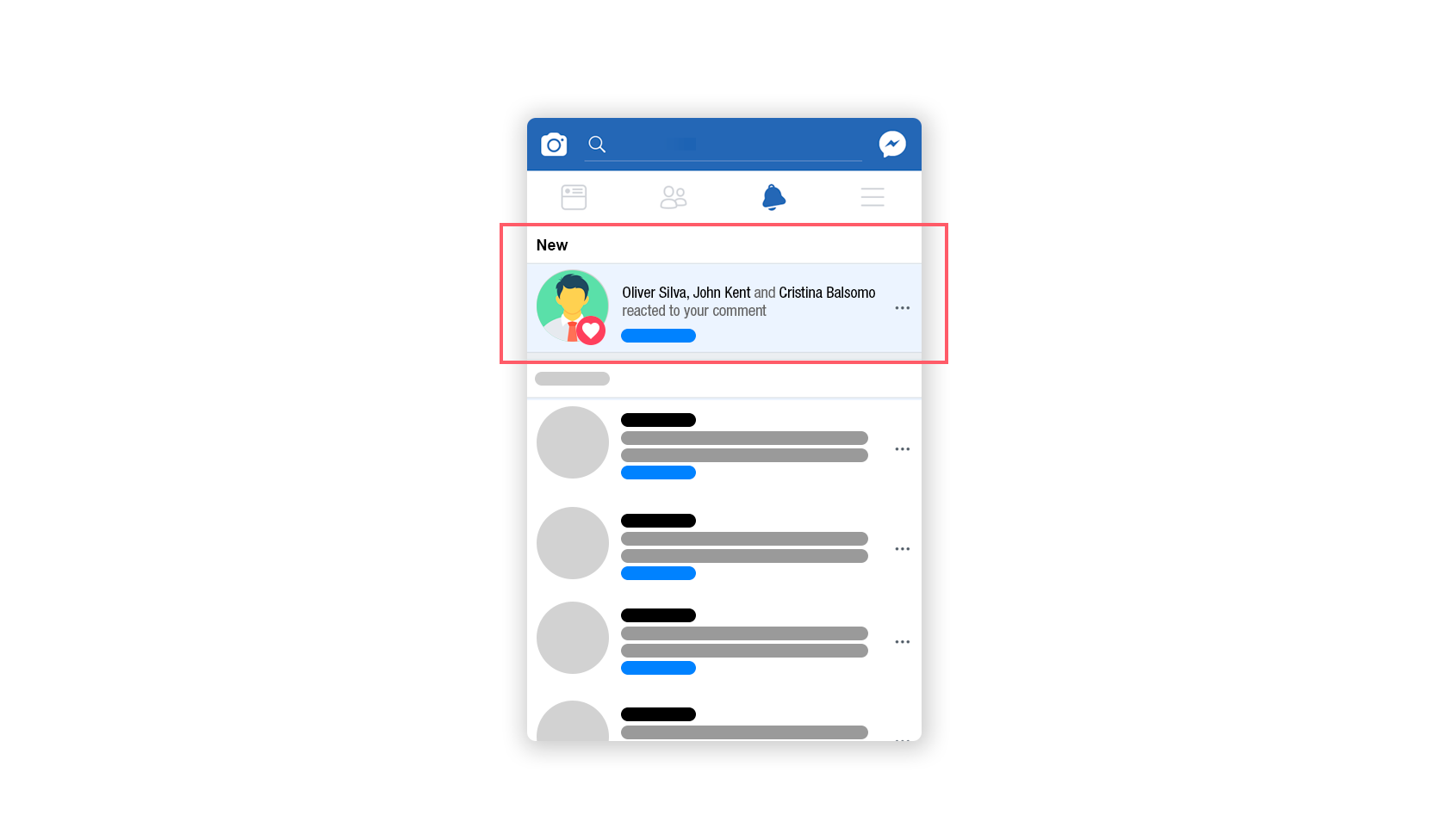 engagement loop notifications grouped together makes for good product design