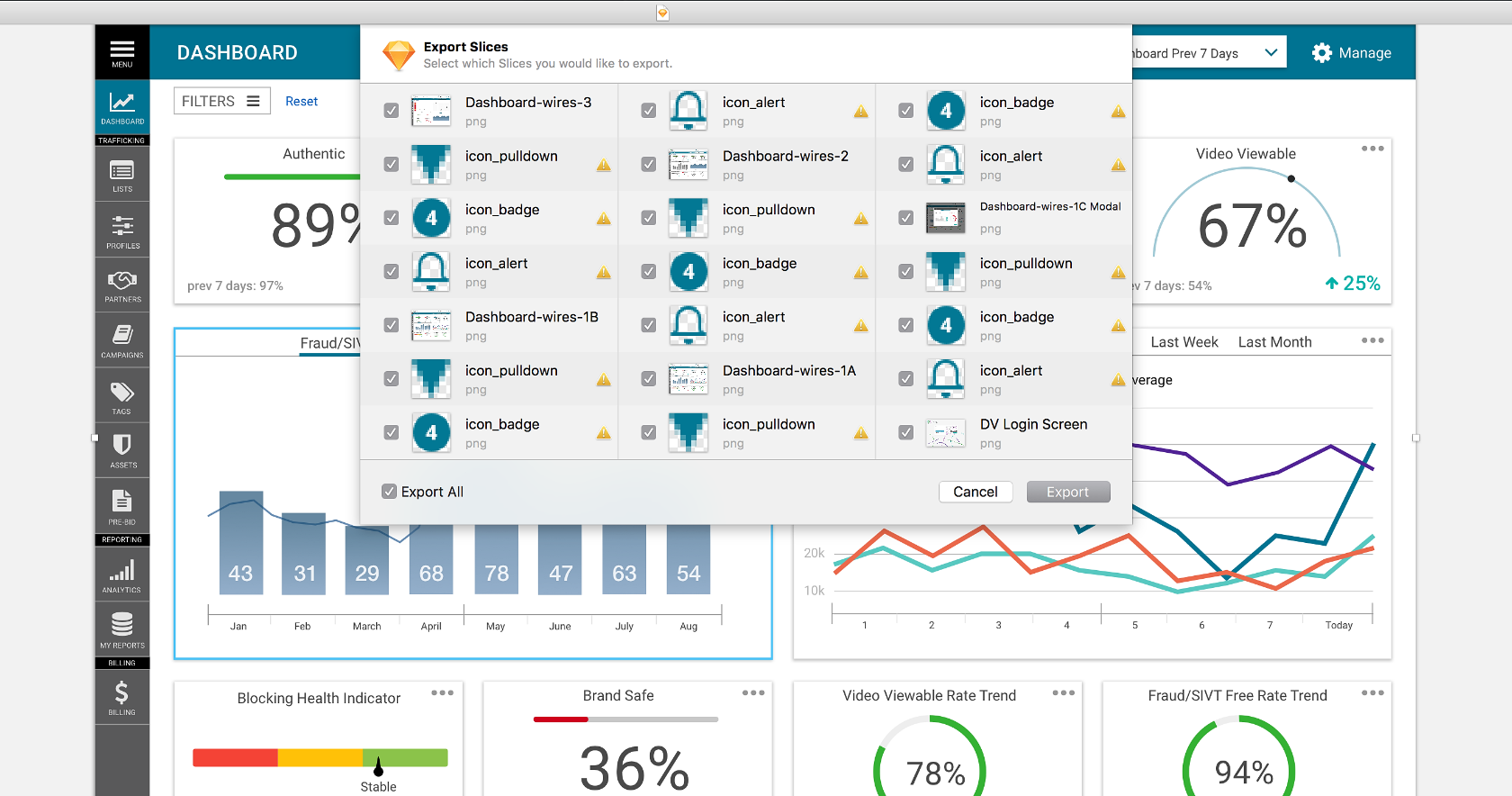 Sketch export tool for responsive design