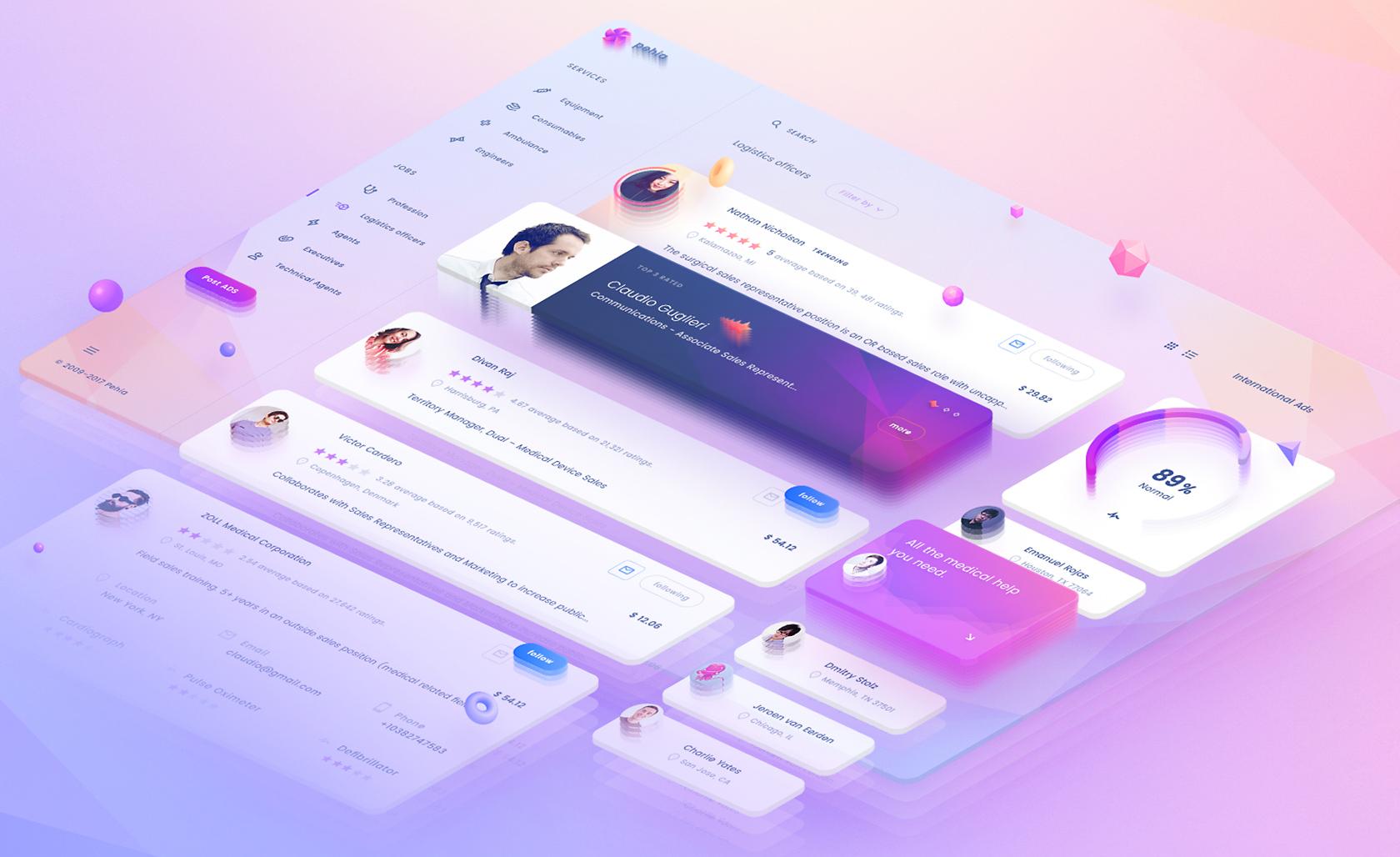 a 3d ui from the future