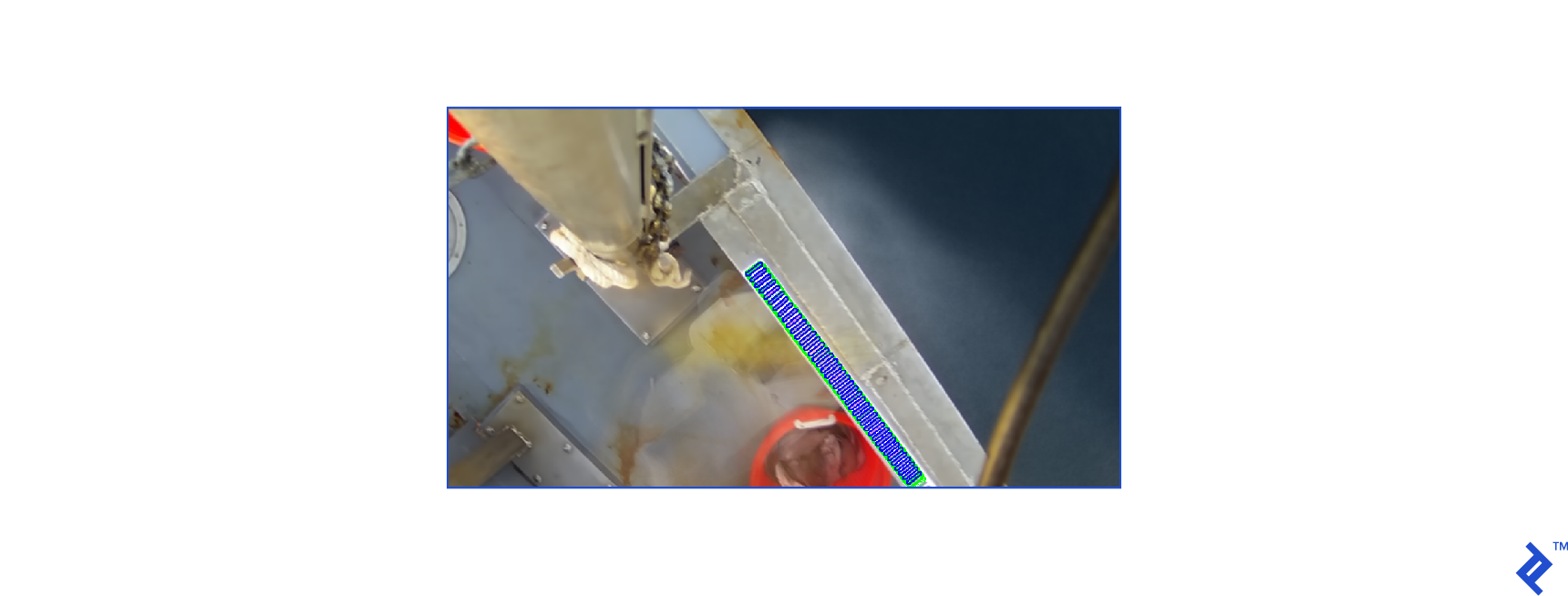 a visual depiction of the ruler detection process