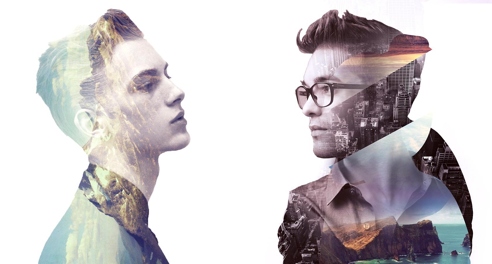 double exposure photoshop effect a hot graphic design trend